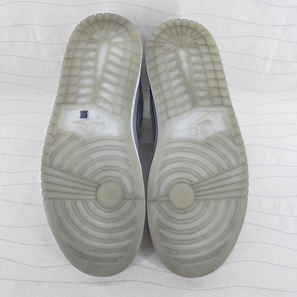 Air Jordan Mens 1 SE Low Patent Cool Grey White Sneakers Shoes HF3148-011 Sz 8.5 - Picture 11 of 13
